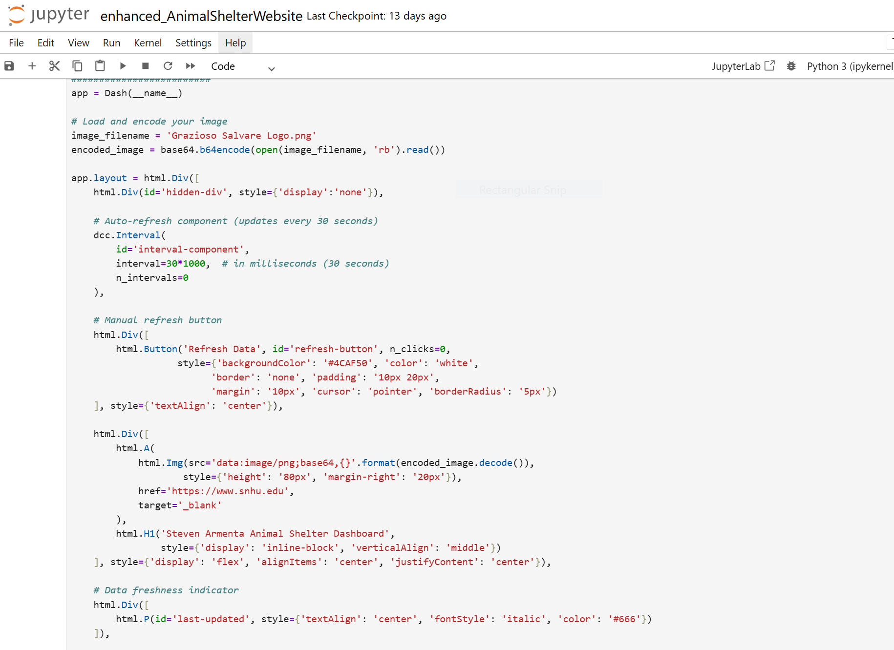 After Artifact 3 Code