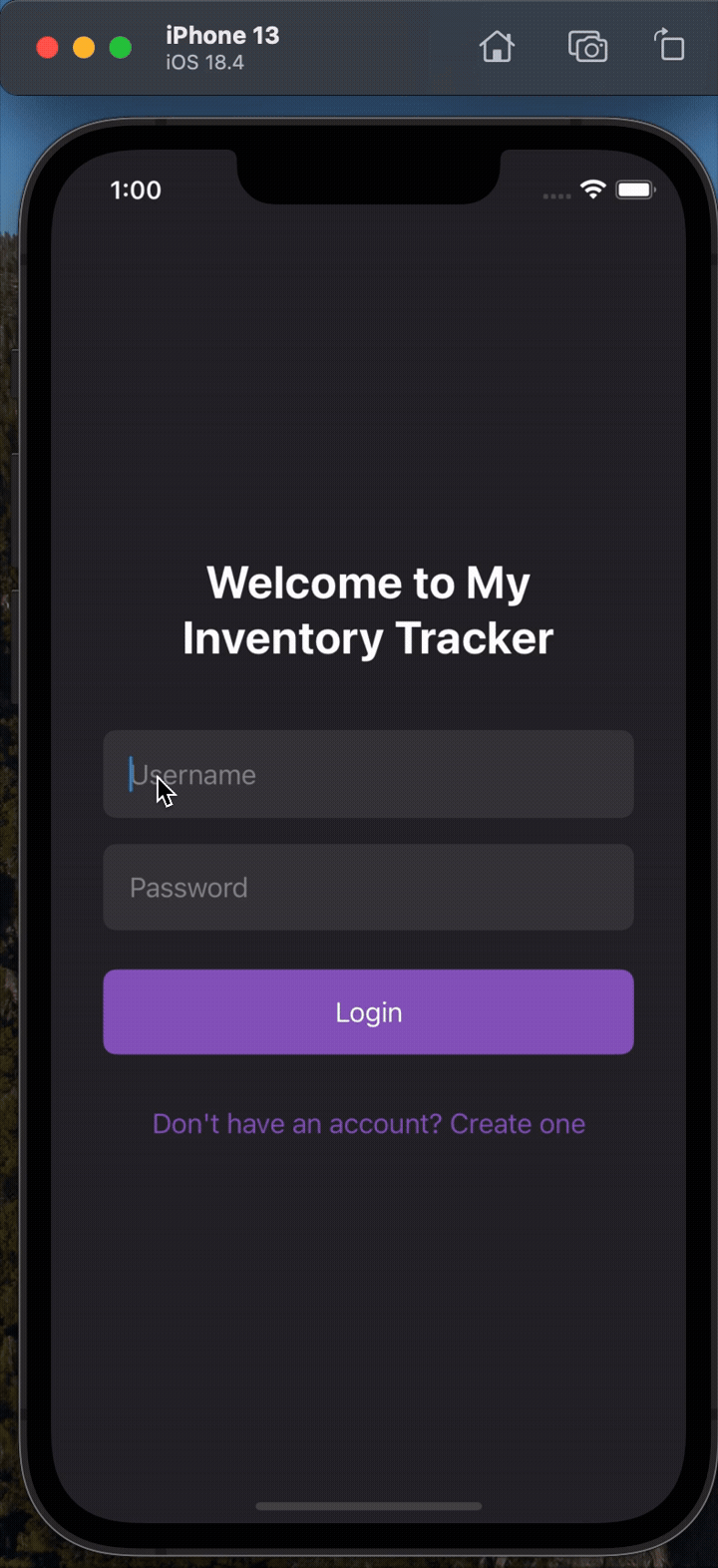 Enhanced iOS Inventory Application Demo